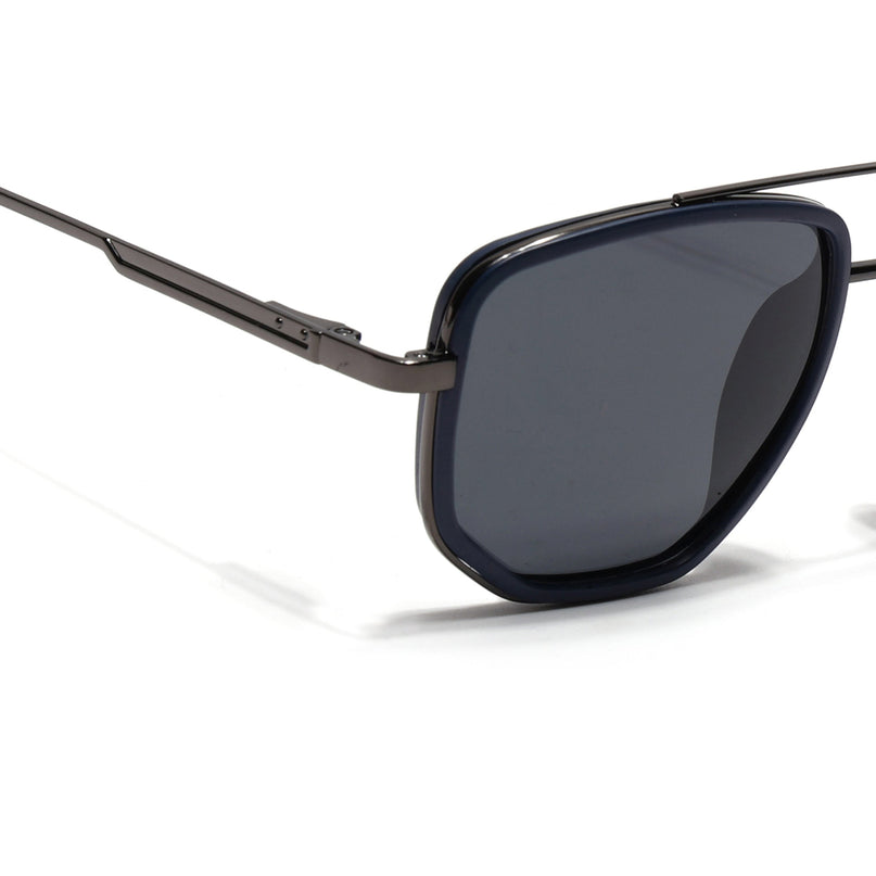 Eyejack Blue & Grey Wayfarer Polarized Sunglasses for Men & Women (2506PCL1510)