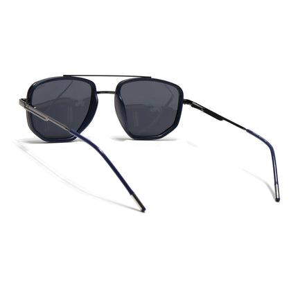 Eyejack Blue & Grey Wayfarer Polarized Sunglasses for Men & Women (2506PCL1510)