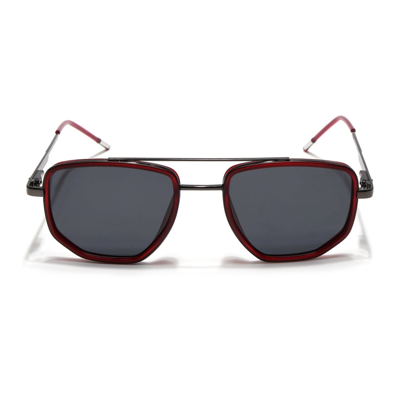 Eyejack Red & Grey Wayfarer Polarized Sunglasses for Men & Women (2506PCL1511)