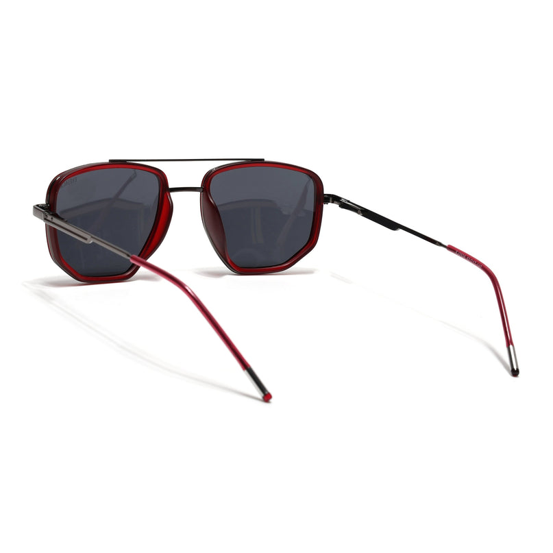 Eyejack Red & Grey Wayfarer Polarized Sunglasses for Men & Women (2506PCL1511)