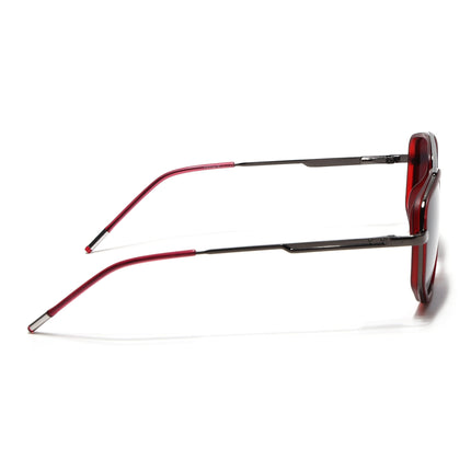 Eyejack Red & Grey Wayfarer Polarized Sunglasses for Men & Women (2506PCL1511)