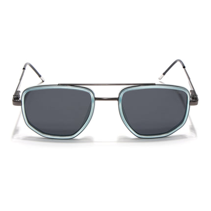 Eyejack Sky Blue & Grey Wayfarer Polarized Sunglasses for Men & Women (2506PCL1512)