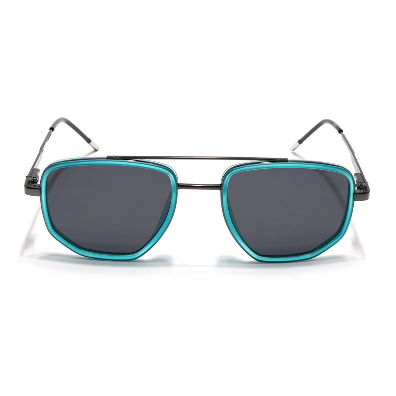 Eyejack Sea Green & Grey Wayfarer Polarized Sunglasses for Men & Women (2506PCL1513)