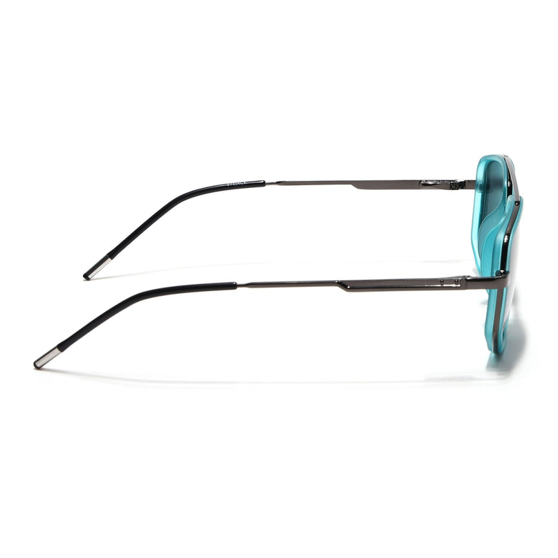 Eyejack Sea Green & Grey Wayfarer Polarized Sunglasses for Men & Women (2506PCL1513)