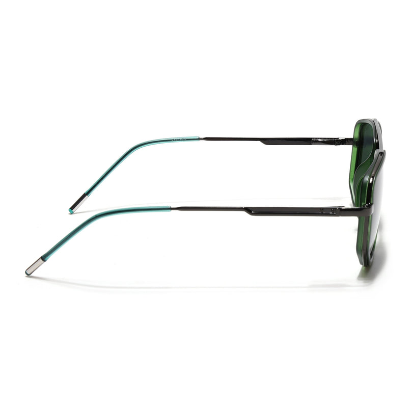 Eyejack Green & Grey Wayfarer Polarized Sunglasses for Men & Women (2506PCL1514)