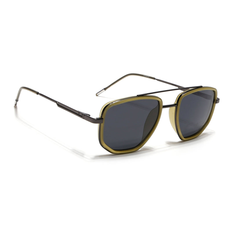 Eyejack Light Green & Grey Wayfarer Polarized Sunglasses for Men & Women (2506PCL1515)