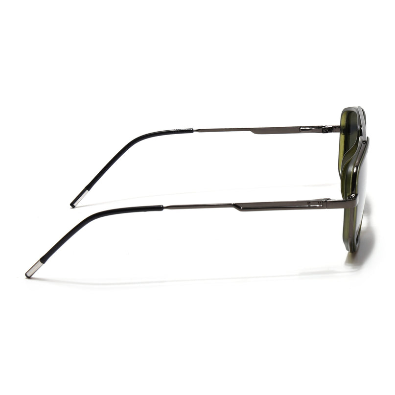 Eyejack Olive & Grey Wayfarer Polarized Sunglasses for Men & Women (2506PCL1516)