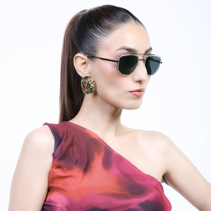 Eyejack Transparent & Grey Wayfarer Polarized Sunglasses for Men & Women (2506PCL1517)