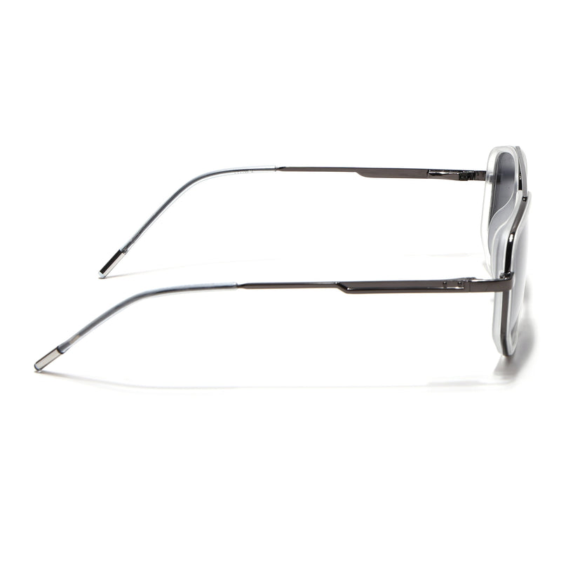 Eyejack Transparent & Grey Wayfarer Polarized Sunglasses for Men & Women (2506PCL1517)