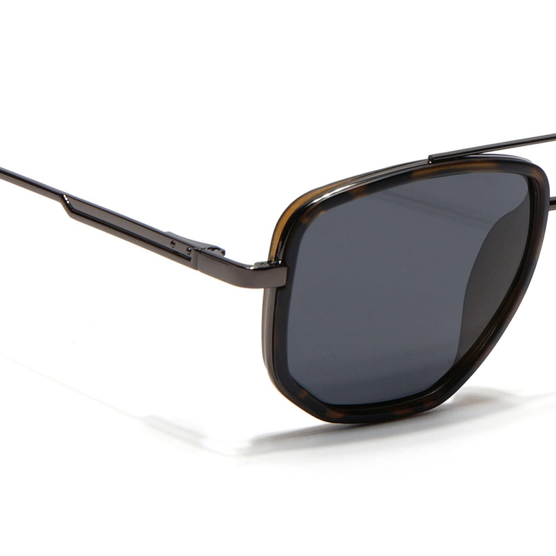 Eyejack Demi Brown & Grey Wayfarer Polarized Sunglasses for Men & Women (2506PCL1518)