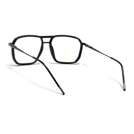 Eyejack Black & Grey Wayfarer Eyeglasses for Men & Women (2507FCL1597-C1)