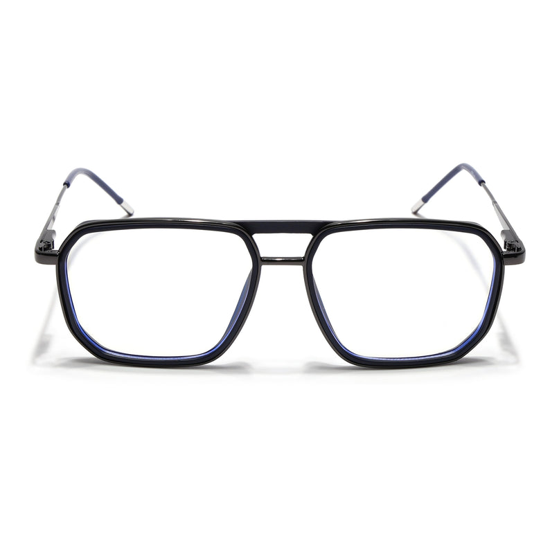 Eyejack Blue & Grey Wayfarer Eyeglasses for Men & Women (2507FCL1598-C2)