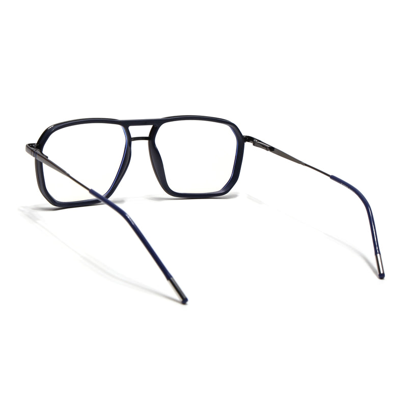 Eyejack Blue & Grey Wayfarer Eyeglasses for Men & Women (2507FCL1598-C2)