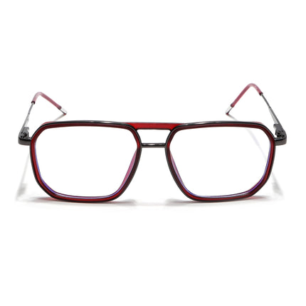 Eyejack Red & Grey Wayfarer Eyeglasses for Men & Women (2507FCL1599-C3)
