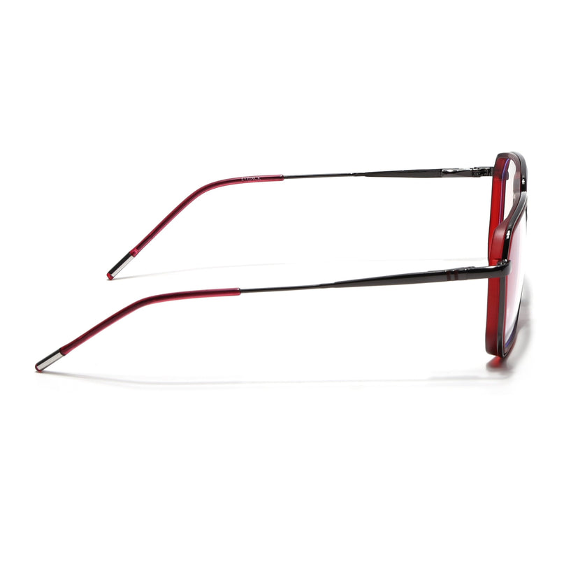 Eyejack Red & Grey Wayfarer Eyeglasses for Men & Women (2507FCL1599-C3)