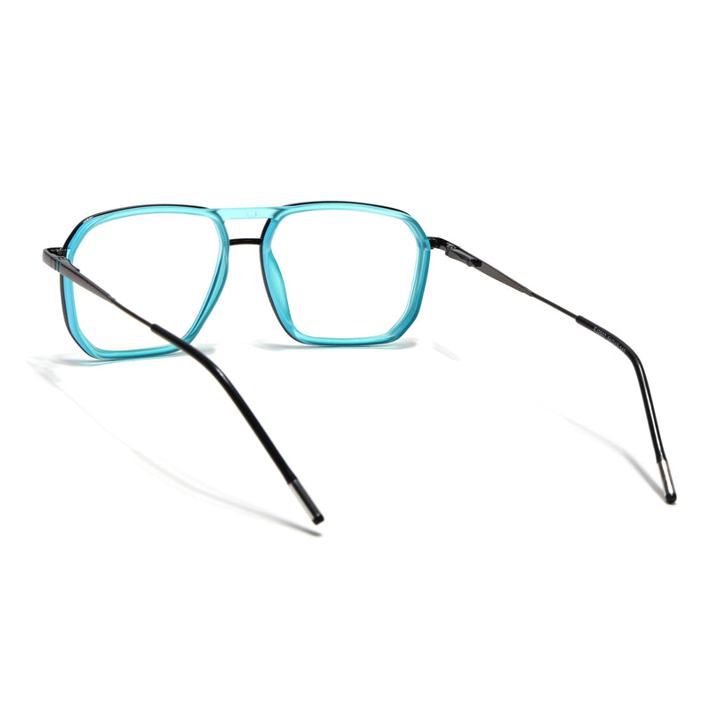 Eyejack Sea Green & Grey Wayfarer Eyeglasses for Men & Women (2507FCL1601-C5)