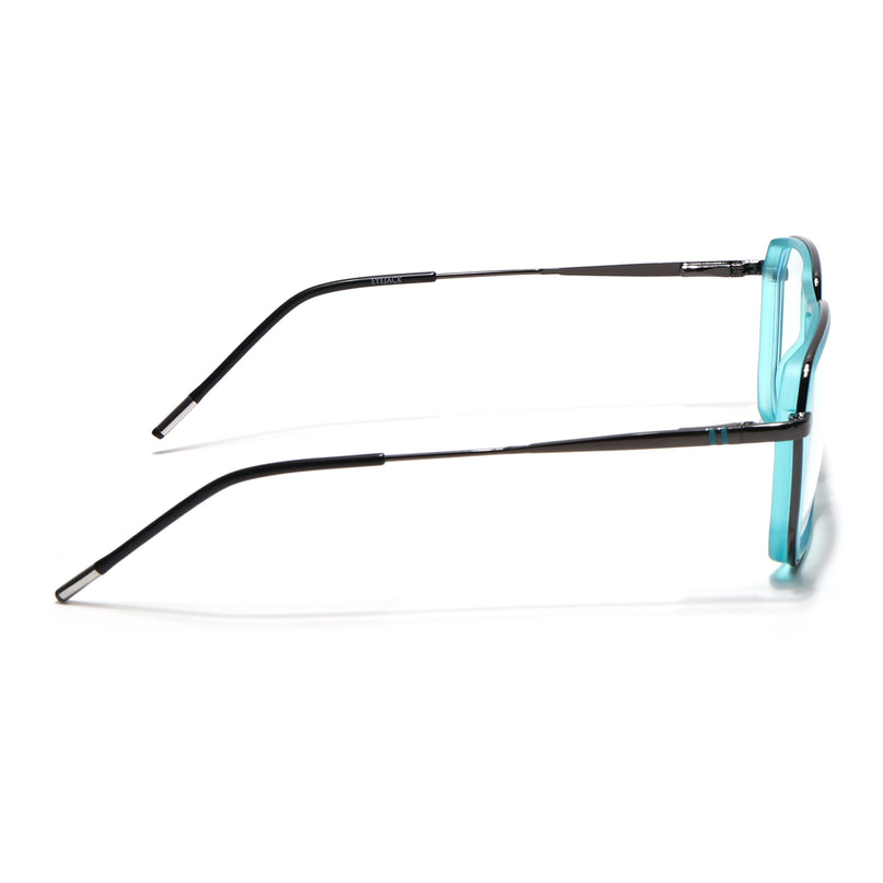 Eyejack Sea Green & Grey Wayfarer Eyeglasses for Men & Women (2507FCL1601-C5)