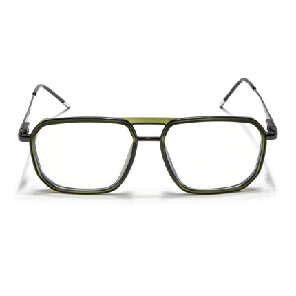 Eyejack Green & Grey Wayfarer Eyeglasses for Men & Women (2507FCL1602-C6)