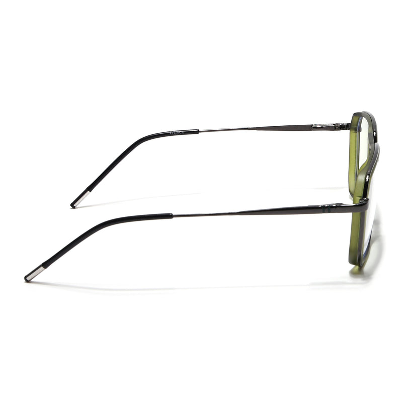 Eyejack Green & Grey Wayfarer Eyeglasses for Men & Women (2507FCL1602-C6)