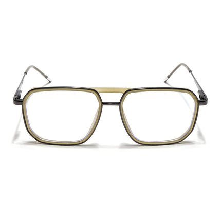 Eyejack Light Green & Grey Wayfarer Eyeglasses for Men & Women (2507FCL1603-C7)