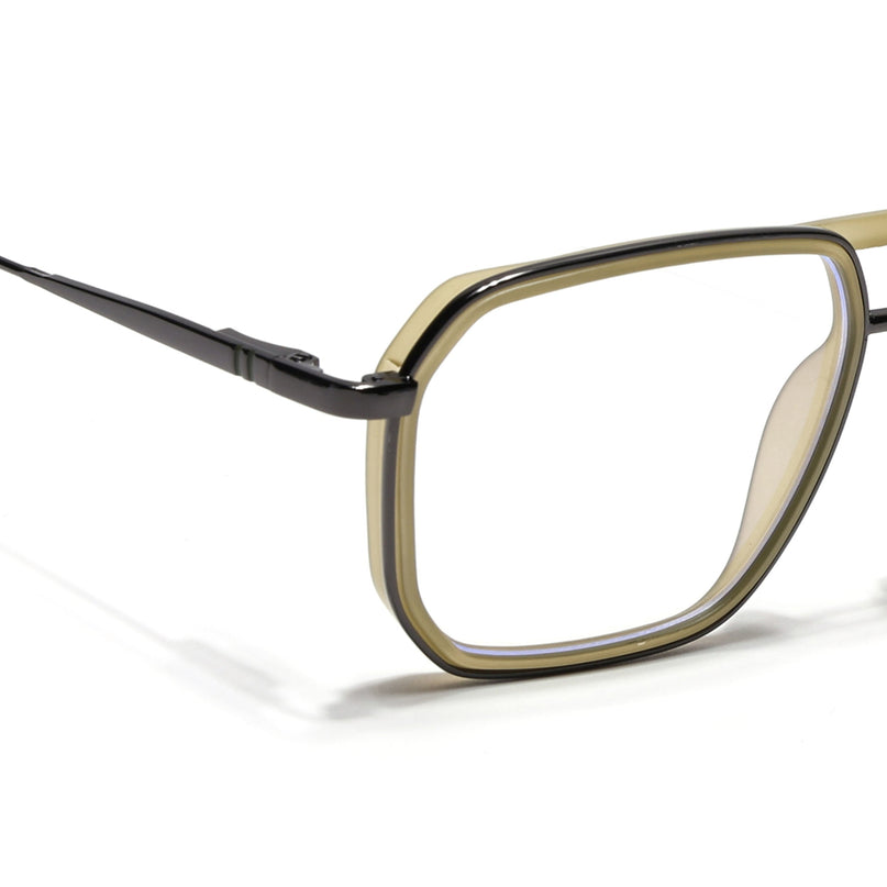 Eyejack Light Green & Grey Wayfarer Eyeglasses for Men & Women (2507FCL1603-C7)