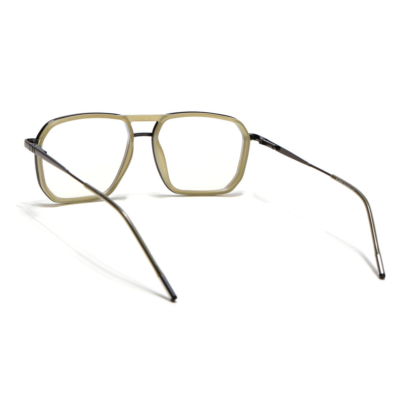 Eyejack Light Green & Grey Wayfarer Eyeglasses for Men & Women (2507FCL1603-C7)