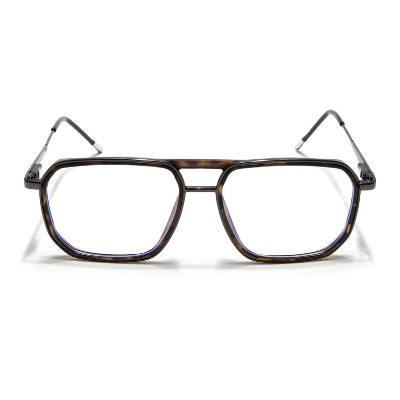 Eyejack Demi Brown & Grey Wayfarer Eyeglasses for Men & Women (2507FCL1606-C10)
