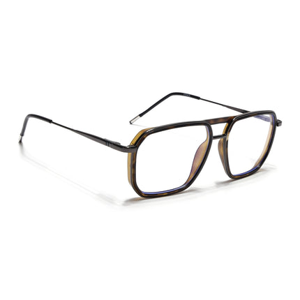 Eyejack Demi Brown & Grey Wayfarer Eyeglasses for Men & Women (2507FCL1606-C10)