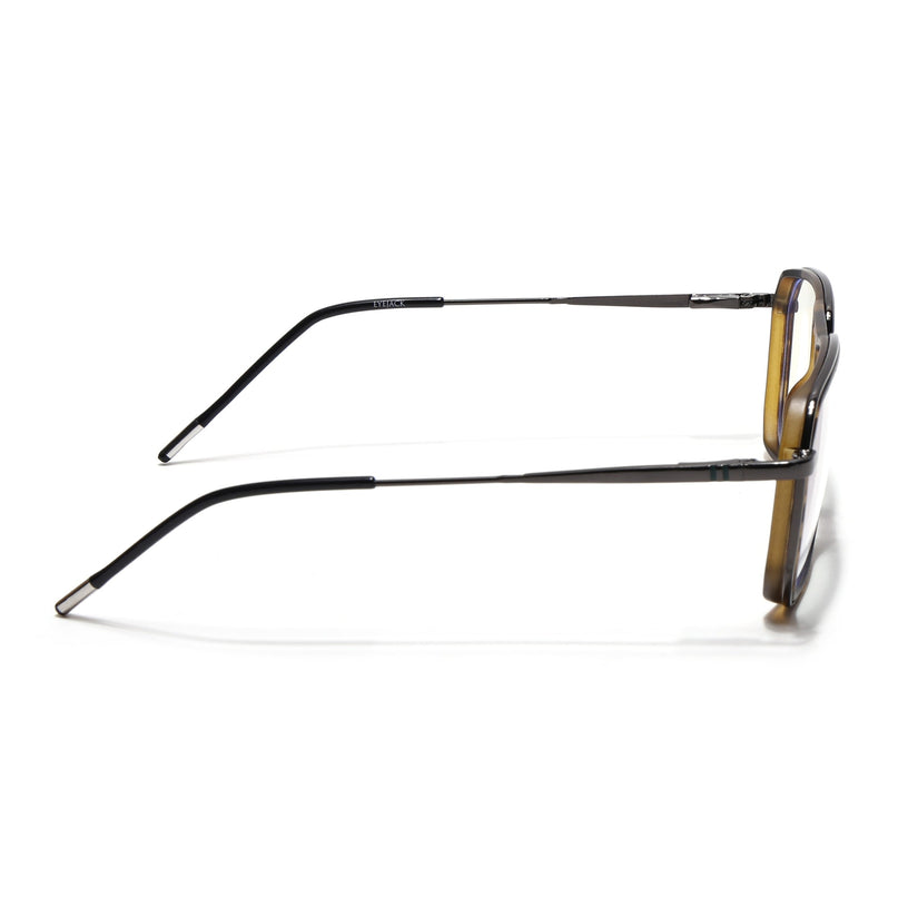 Eyejack Demi Brown & Grey Wayfarer Eyeglasses for Men & Women (2507FCL1606-C10)