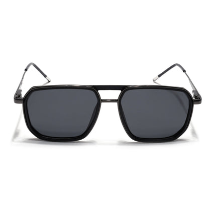 Eyejack Black & Grey Wayfarer Polarized Sunglasses for Men & Women (2507PCL1519)