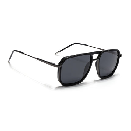 Eyejack Black & Grey Wayfarer Polarized Sunglasses for Men & Women (2507PCL1519)