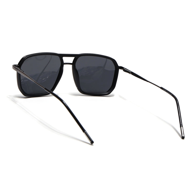 Eyejack Black & Grey Wayfarer Polarized Sunglasses for Men & Women (2507PCL1519)