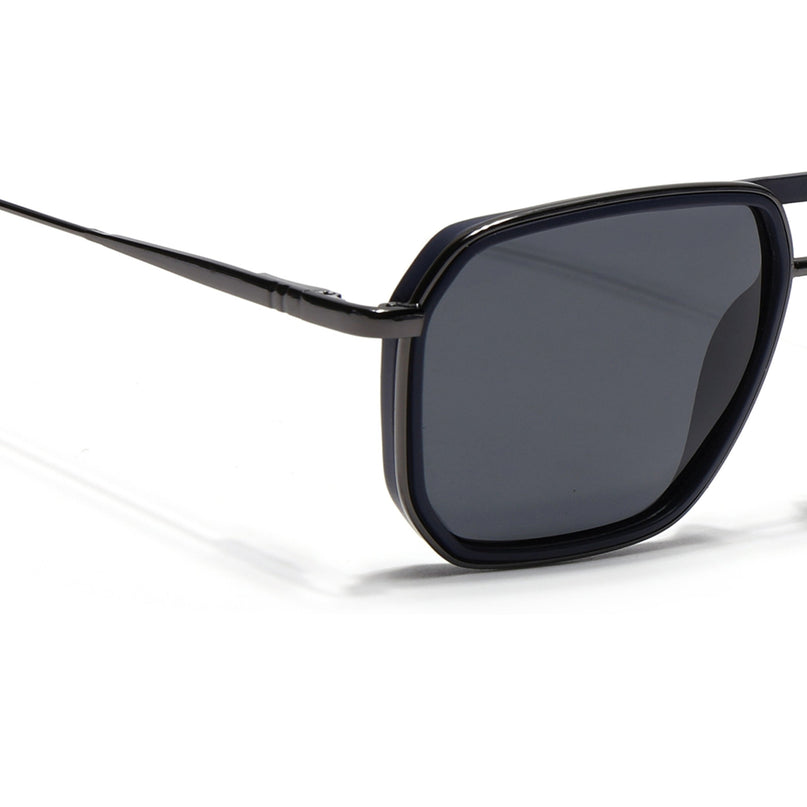 Eyejack Blue & Grey Wayfarer Polarized Sunglasses for Men & Women (2507PCL1520)