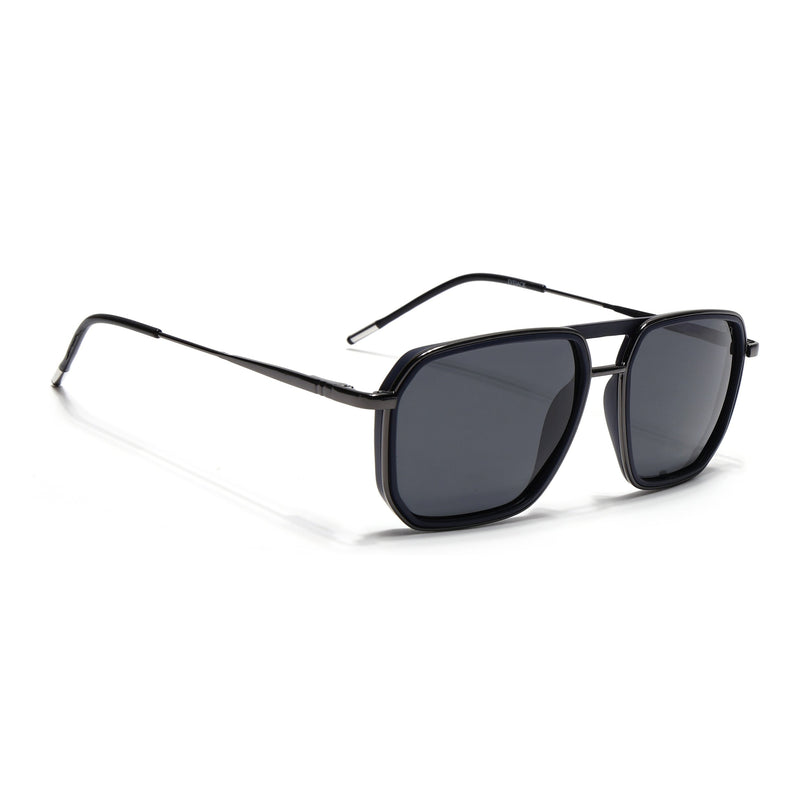 Eyejack Blue & Grey Wayfarer Polarized Sunglasses for Men & Women (2507PCL1520)