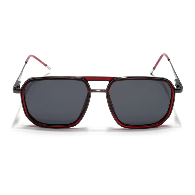 Eyejack Red & Grey Wayfarer Polarized Sunglasses for Men & Women (2507PCL1521)