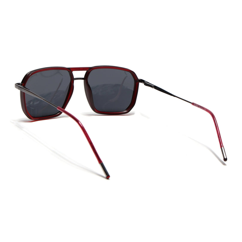 Eyejack Red & Grey Wayfarer Polarized Sunglasses for Men & Women (2507PCL1521)