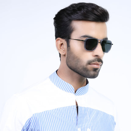 Eyejack Sky Blue & Grey Wayfarer Polarized Sunglasses for Men & Women (2507PCL1522)