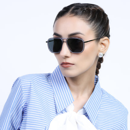 Eyejack Sky Blue & Grey Wayfarer Polarized Sunglasses for Men & Women (2507PCL1522)