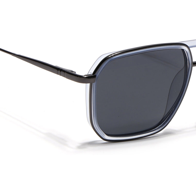 Eyejack Sky Blue & Grey Wayfarer Polarized Sunglasses for Men & Women (2507PCL1522)