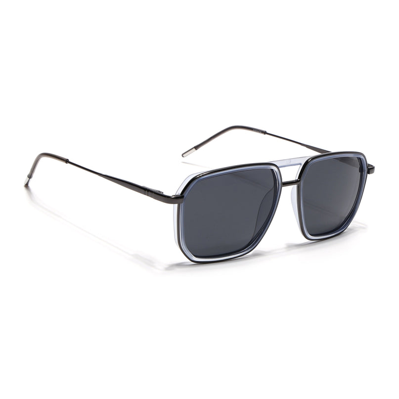 Eyejack Sky Blue & Grey Wayfarer Polarized Sunglasses for Men & Women (2507PCL1522)