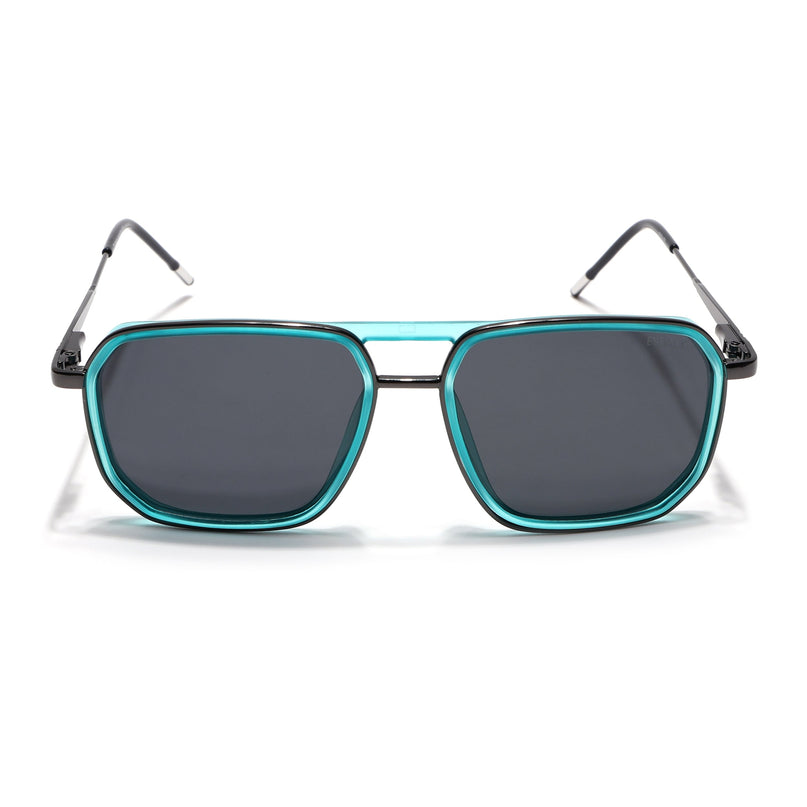 Eyejack Sea Green & Grey Wayfarer Polarized Sunglasses for Men & Women (2507PCL1523)