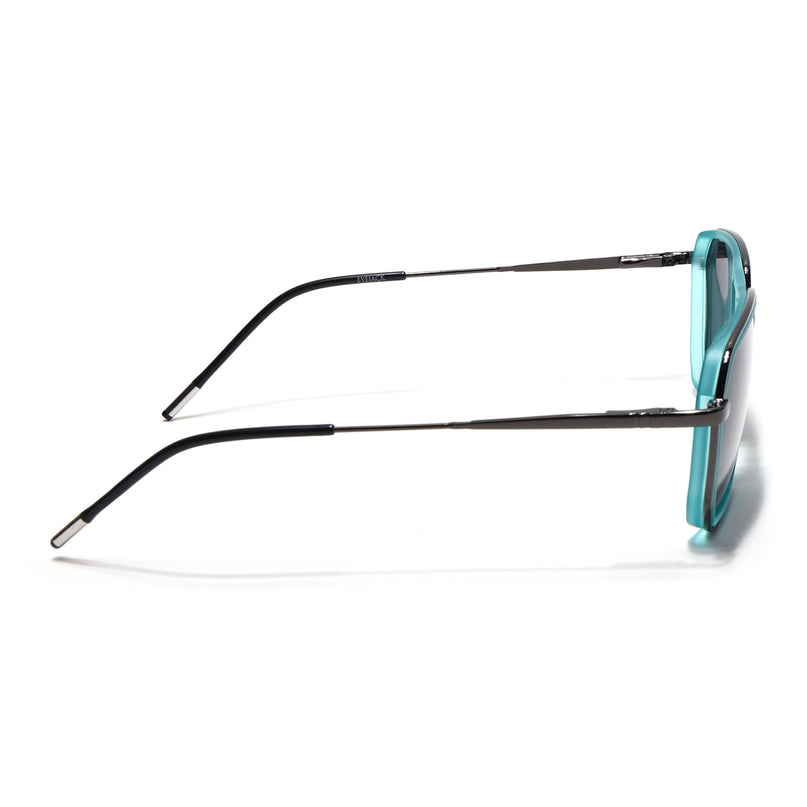 Eyejack Sea Green & Grey Wayfarer Polarized Sunglasses for Men & Women (2507PCL1523)
