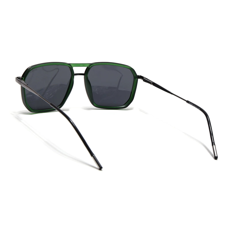Eyejack Green & Grey Wayfarer Polarized Sunglasses for Men & Women (2507PCL1524)