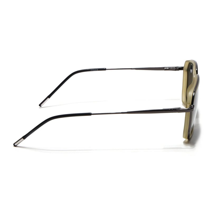 Eyejack Light Green & Grey Wayfarer Polarized Sunglasses for Men & Women (2507PCL1525)