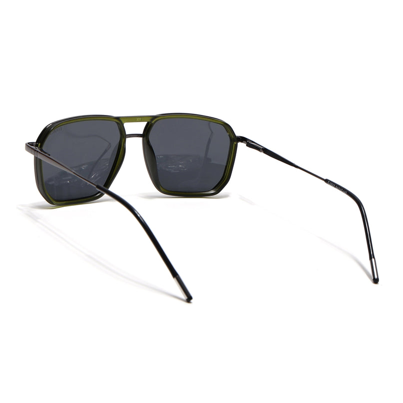 Eyejack Olive & Grey Wayfarer Polarized Sunglasses for Men & Women (2507PCL1526)