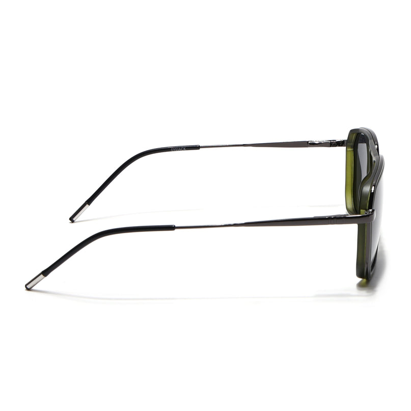 Eyejack Olive & Grey Wayfarer Polarized Sunglasses for Men & Women (2507PCL1526)