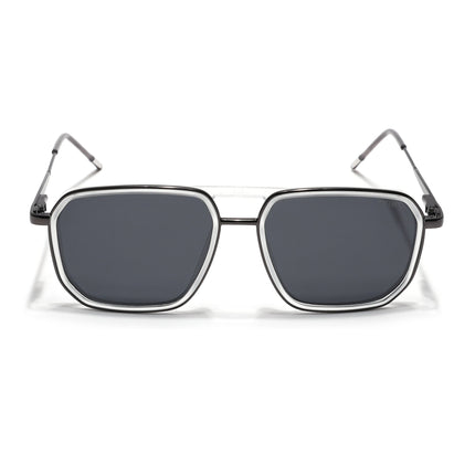 Eyejack Transparent & Grey Wayfarer Polarized Sunglasses for Men & Women (2507PCL1527)