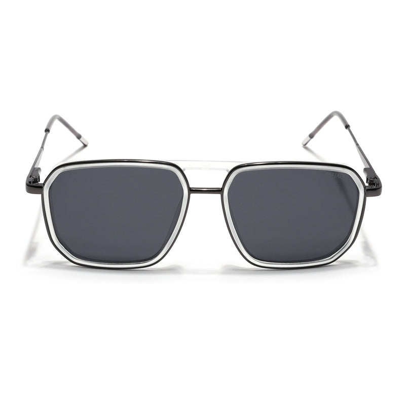 Eyejack Transparent & Grey Wayfarer Polarized Sunglasses for Men & Women (2507PCL1527)