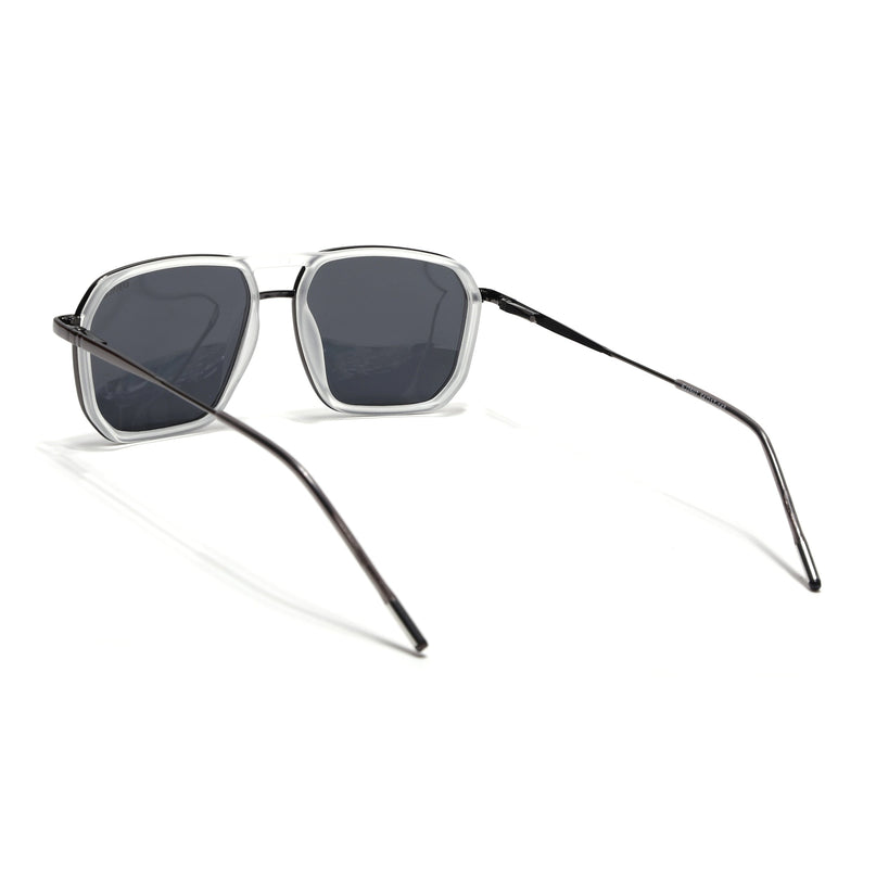 Eyejack Transparent & Grey Wayfarer Polarized Sunglasses for Men & Women (2507PCL1527)