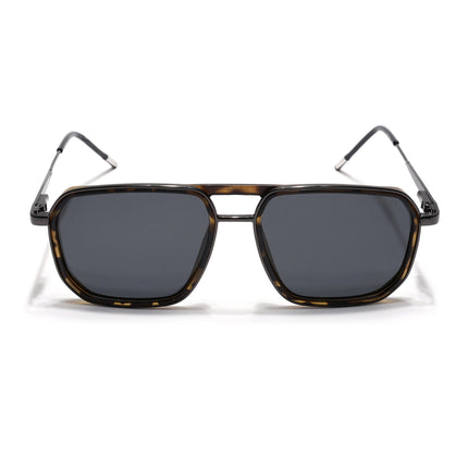 Eyejack Demi Brown & Grey Wayfarer Polarized Sunglasses for Men & Women (2507PCL1528)